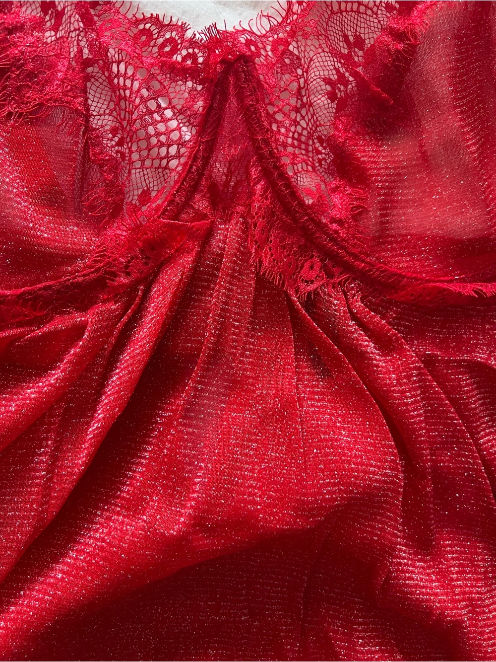 Bundle of 2 Red Lace Pure Romance Lingerie Nightgowns Size 3X - Picture 9 of 13